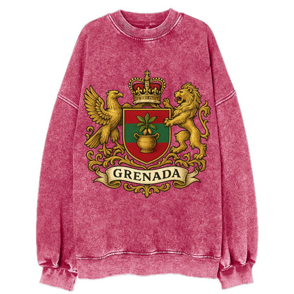 Grenada Heritage Badge  - Vintage Sweatshirt - Pink