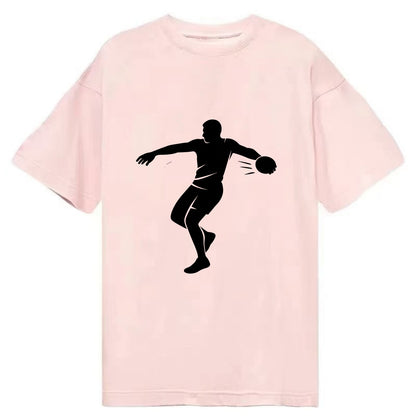Discus thrower spinning release - Classic T-shirt - Pink