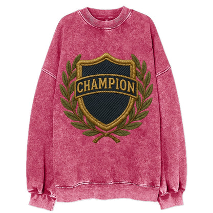 Champion Shield  - Vintage Sweatshirt - Pink