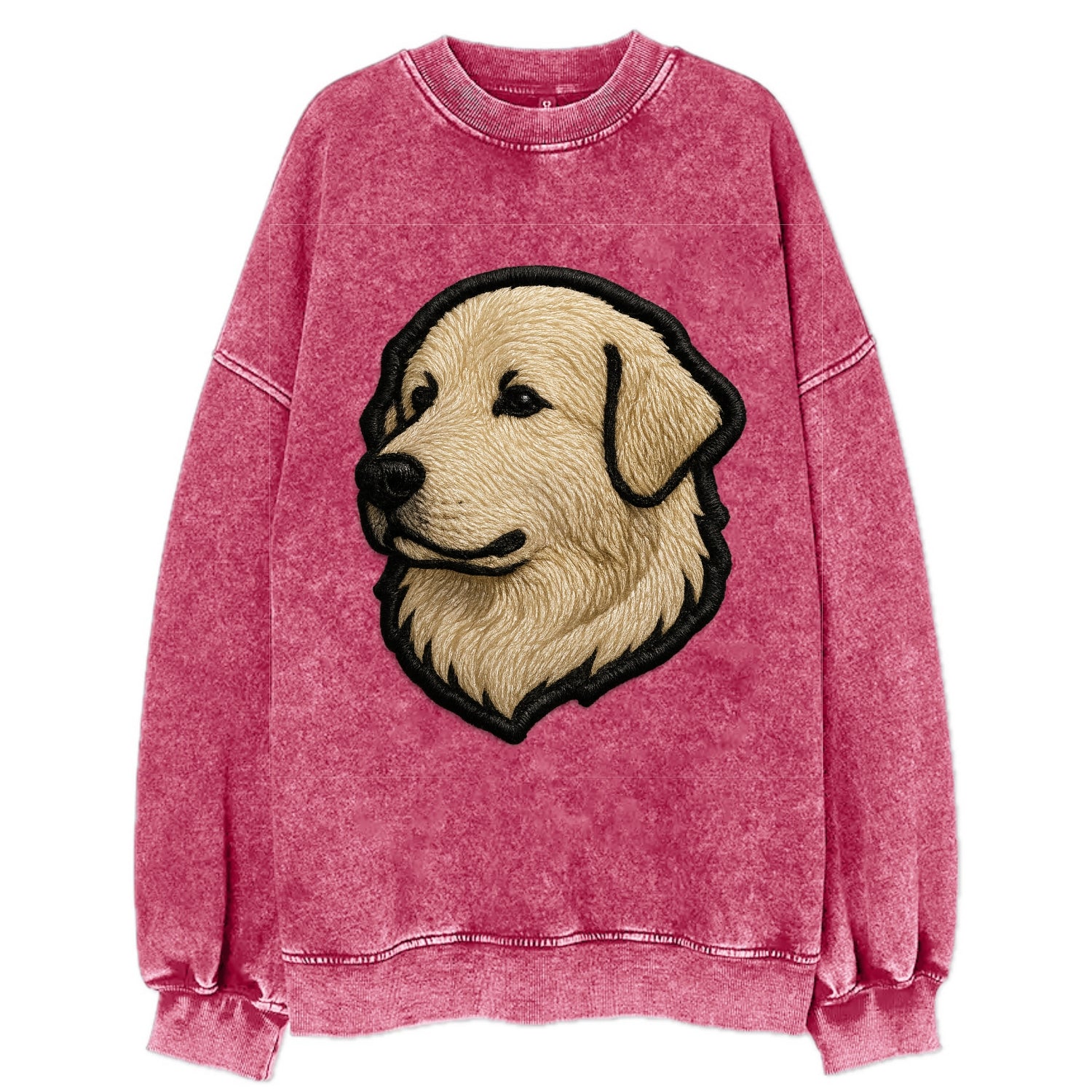 Great Pyrenees - Trendy fluffy giant des - Vintage Sweatshirt - Pink