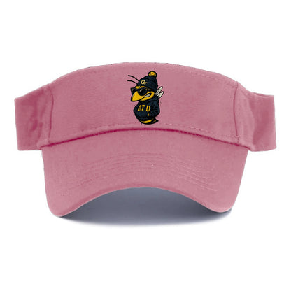 Atlanta Yellow Jacket wearing Georgia Tech beanie with GT patch - Visor - Pink