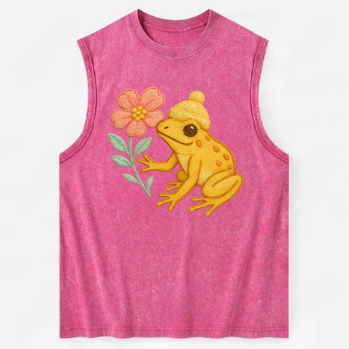 Yellow Dart Frog - Vintage Washed Tank