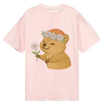 Quokka Daisy Chain - Classic T-shirt - Pink