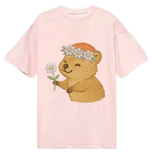 Quokka Daisy Chain - Classic T-shirt - Pink