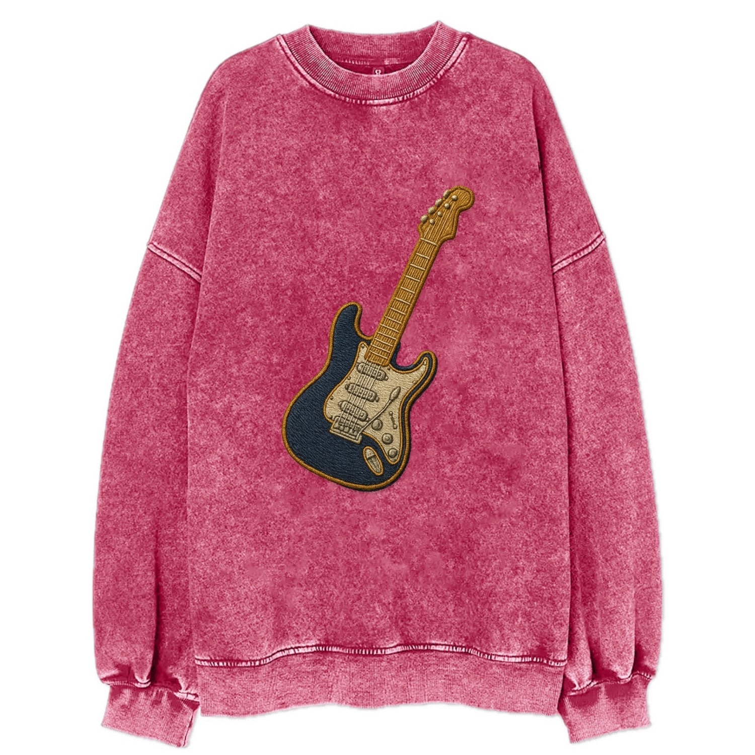 Electric Guitar  - Vintage Sweatshirt - Pink