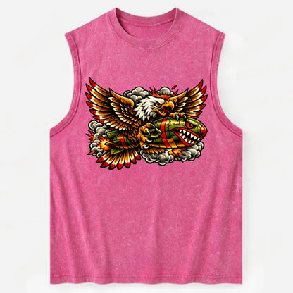 War Eagle Bomb - Vintage Washed Tank - Pink