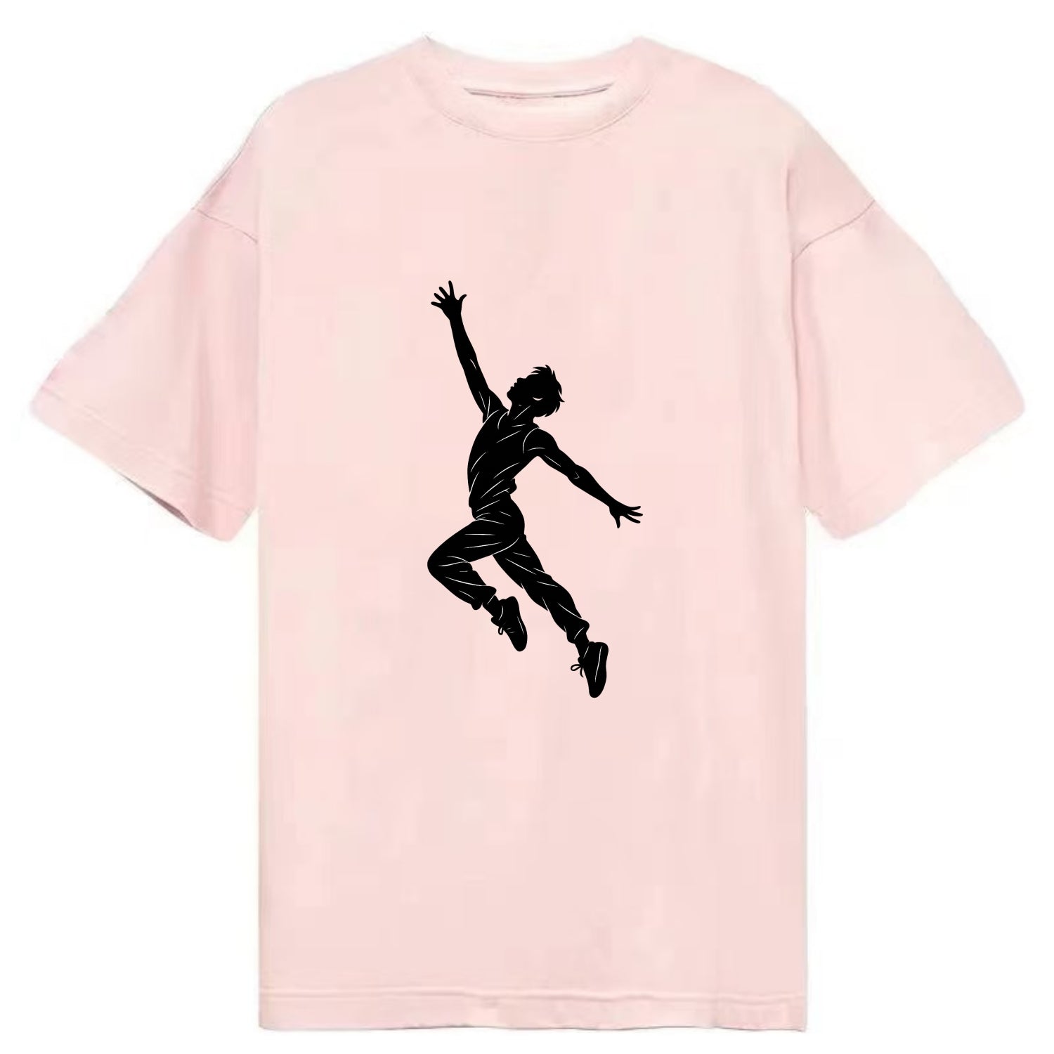 Modern dancer reaching skyward - Classic T-shirt - Pink