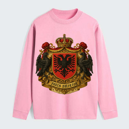 Albania Double Eagle Emblem - Classic Long Sleeve Shirt - Pink