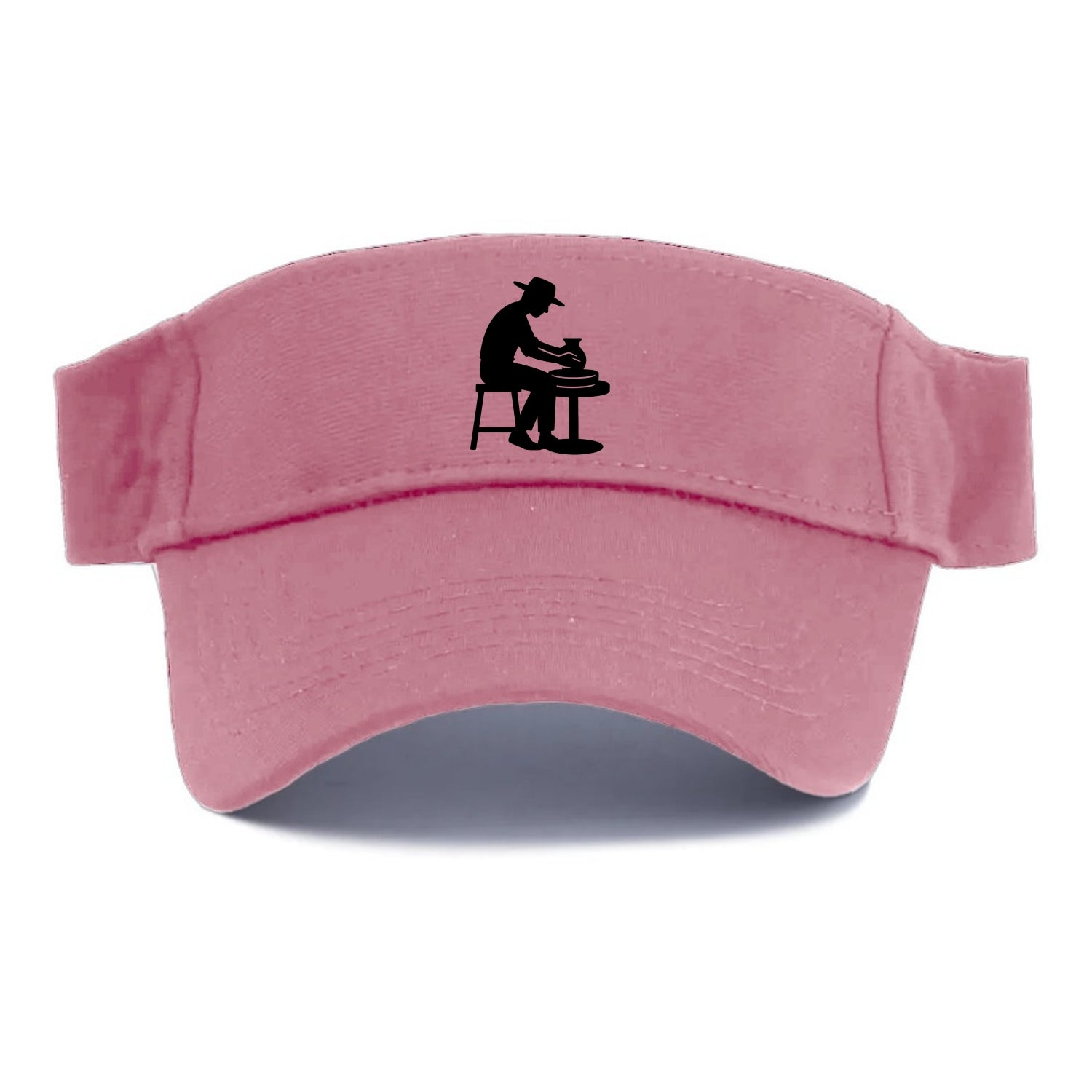 Potter shaping clay on wheel - Visor - Pink