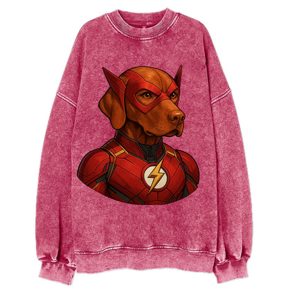 Vizsla Speed Hero  - Vintage Sweatshirt - Pink