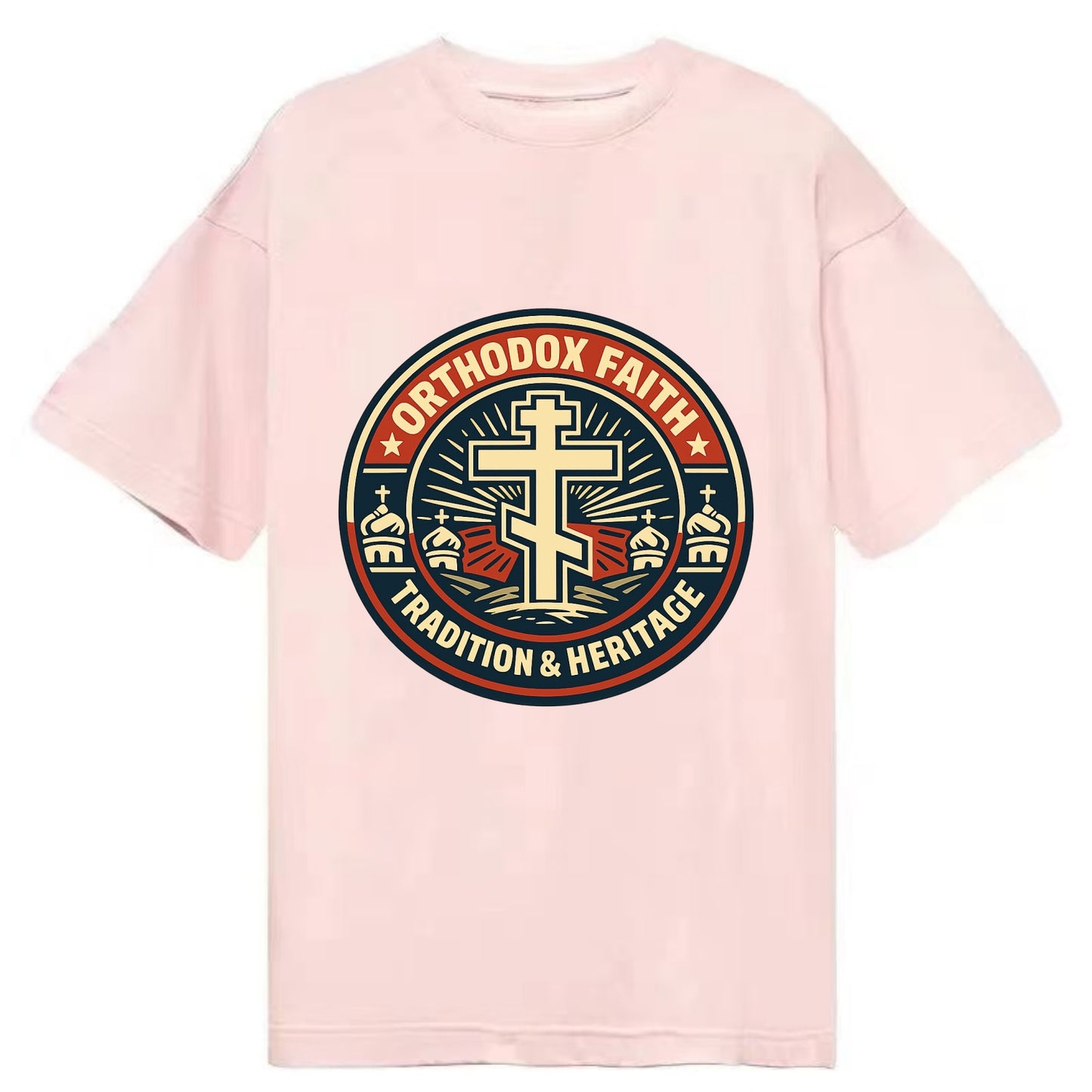 Faithful Heritage Emblem - Classic T-shirt - Pink