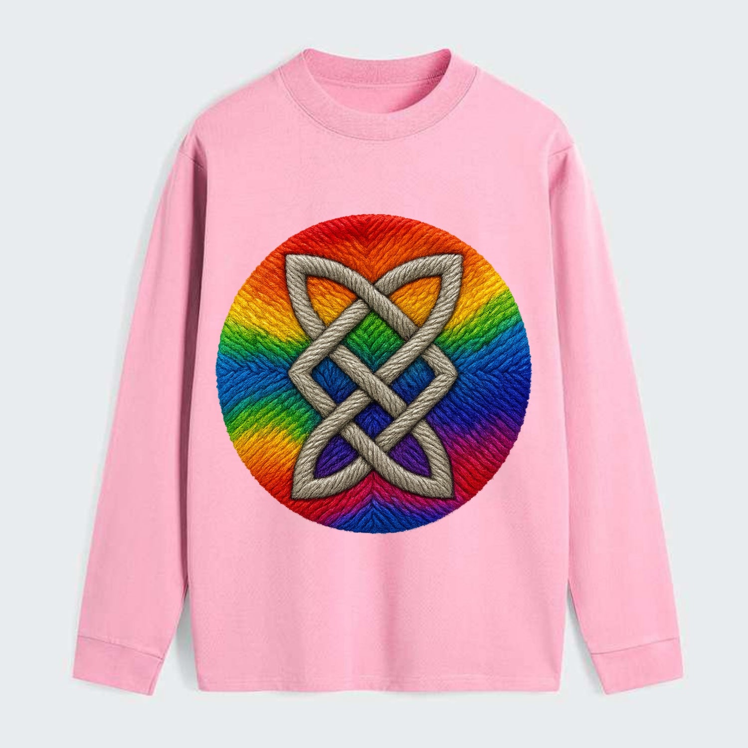 Celtic Shield Knot  - Classic Long Sleeve Shirt - Pink