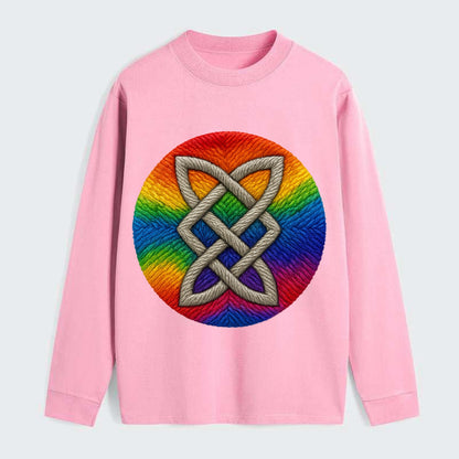Celtic Shield Knot  - Classic Long Sleeve Shirt - Pink
