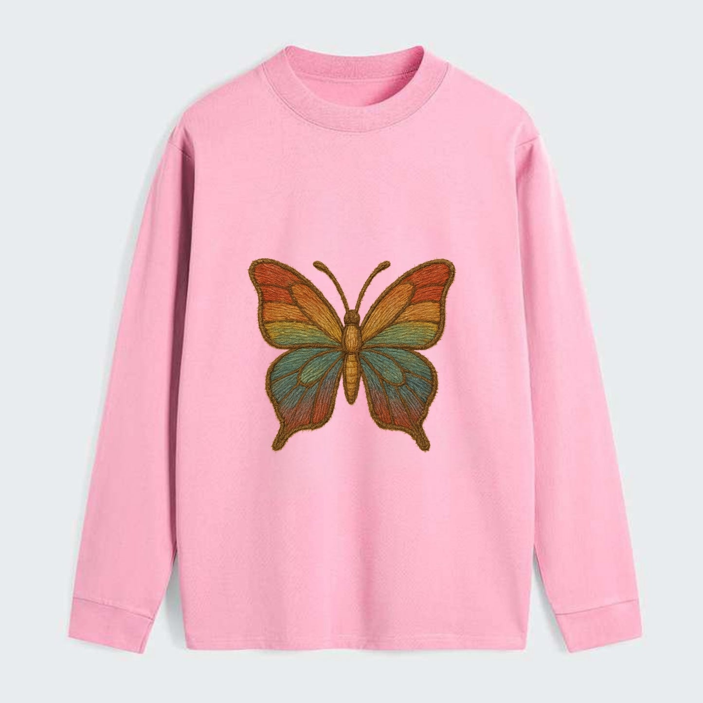 Butterfly Transformation  - Classic Long - Classic Long Sleeve Shirt - Pink