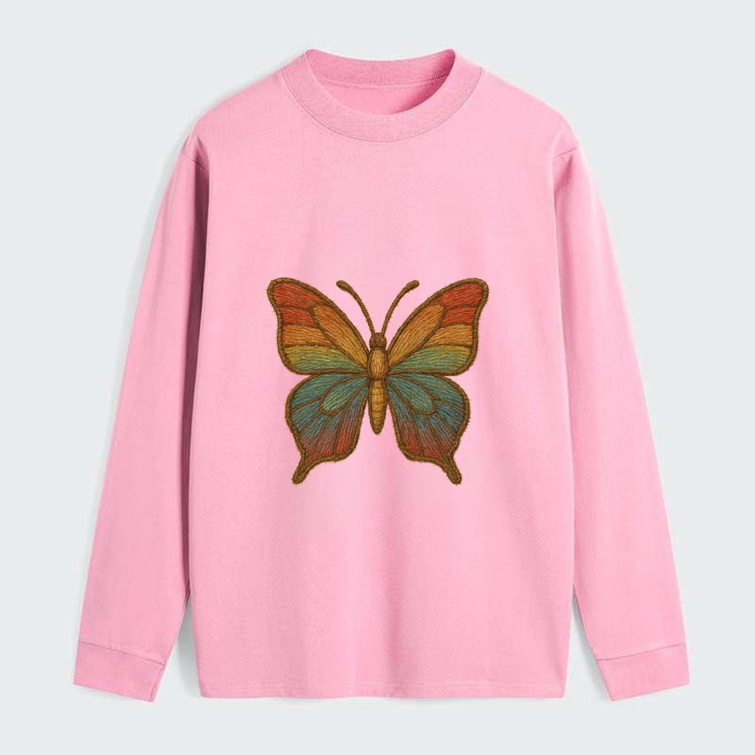 Butterfly Transformation  - Classic Long - Classic Long Sleeve Shirt - Pink