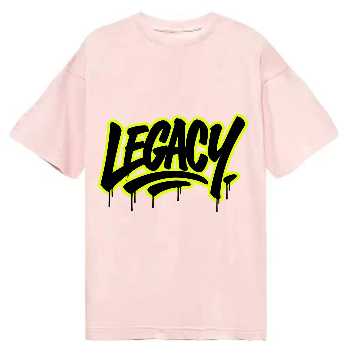 Bold typography design - "LEGACY" - what you leave behind, lasting impact - Classic T-shirt - Pink