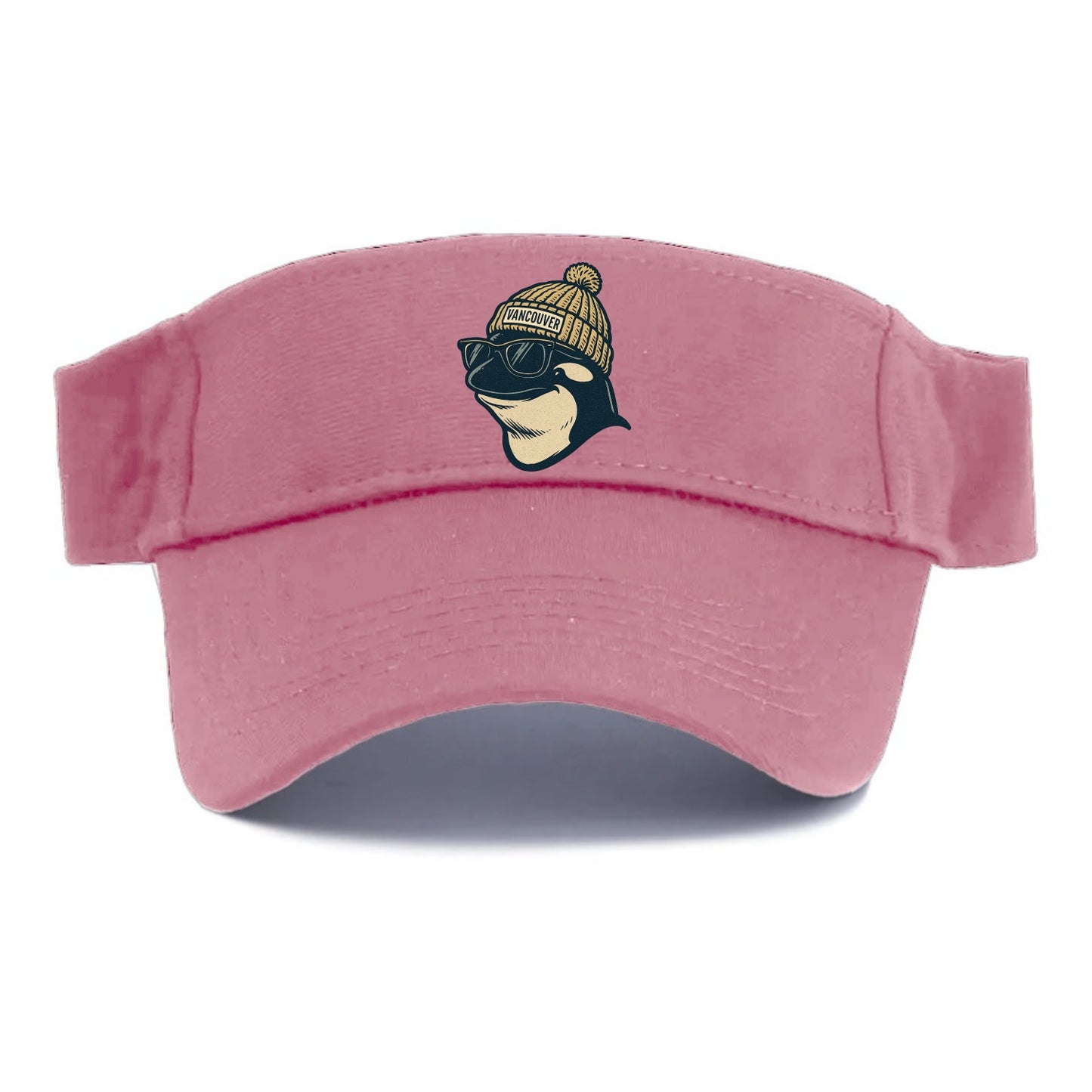 Vancouver Orca wearing Vancouver beanie - Visor - Pink