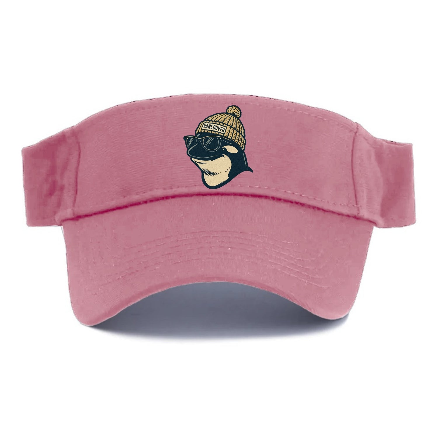 Vancouver Orca wearing Vancouver beanie - Visor - Pink