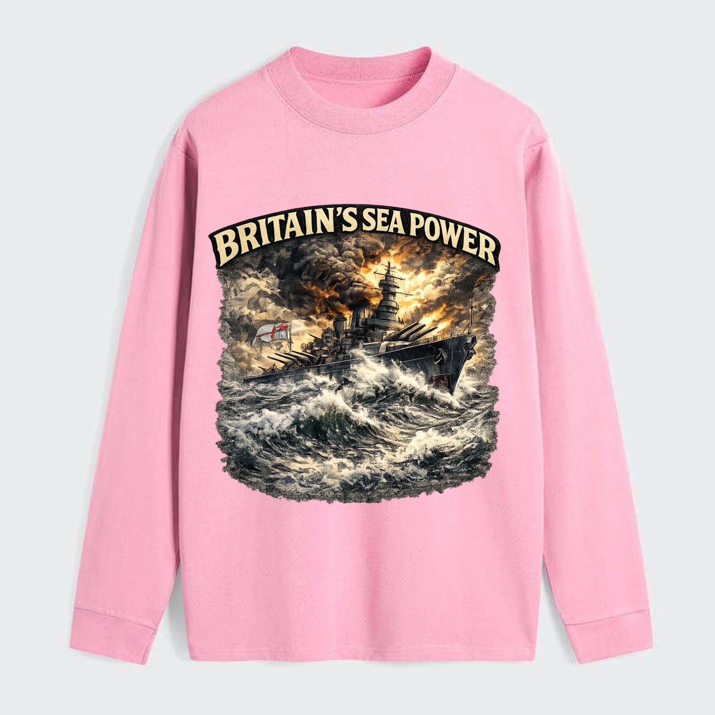 Britain's Sea Power - Classic Long Sleeve Shirt - Pink