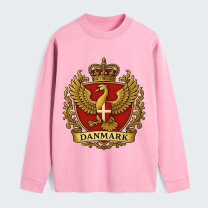 Denmark Heritage Badge - Classic Long Sleeve Shirt - Pink