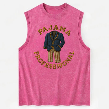 Pajama Professional  - Vintage Washed Tank - Pink