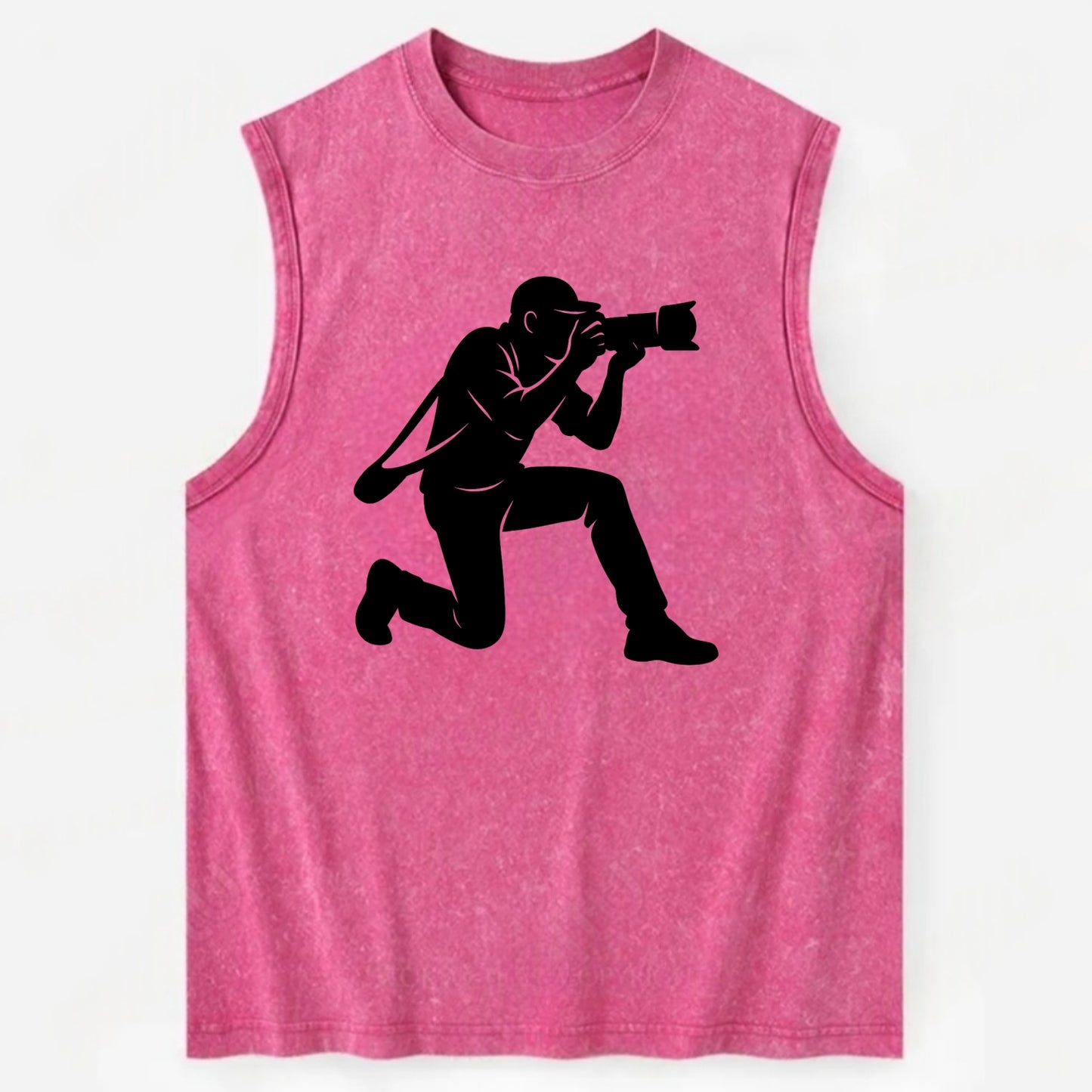 Photographer capturing perfect shot - Vintage Washed Tank - Pink