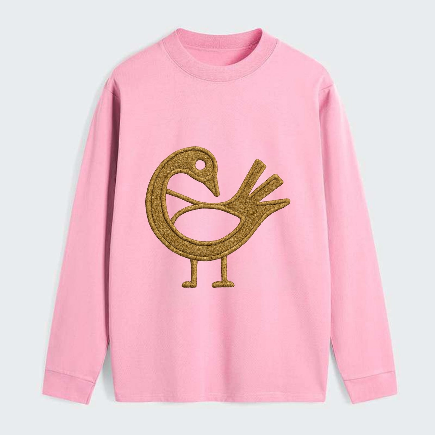 Adinkra Sankofa  - Classic Long Sleeve Shirt - Pink