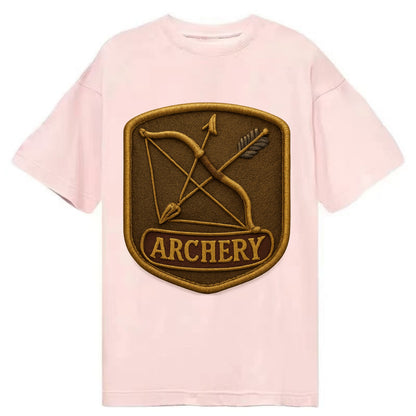 Bow and arrow crossed - archery enthusiast - Classic T-shirt - Pink
