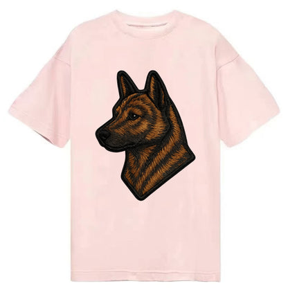 Kai Ken - Modern tiger dog logo with bol - Classic T-shirt - Pink