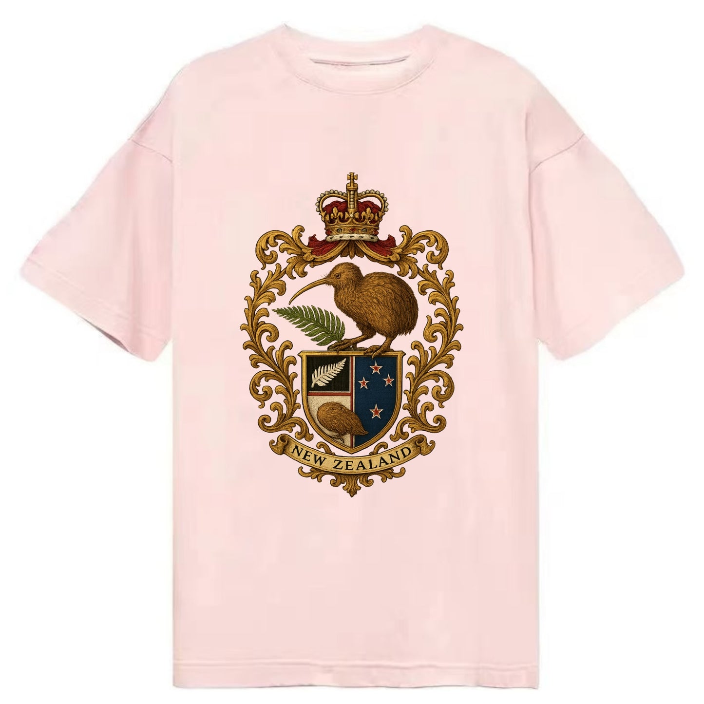 New Zealand Kiwi Emblem  - Classic T-shirt - Pink