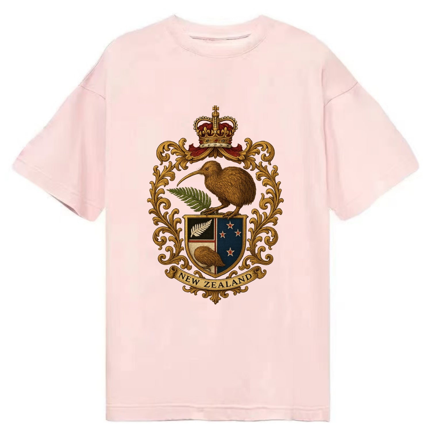 New Zealand Kiwi Emblem  - Classic T-shirt - Pink