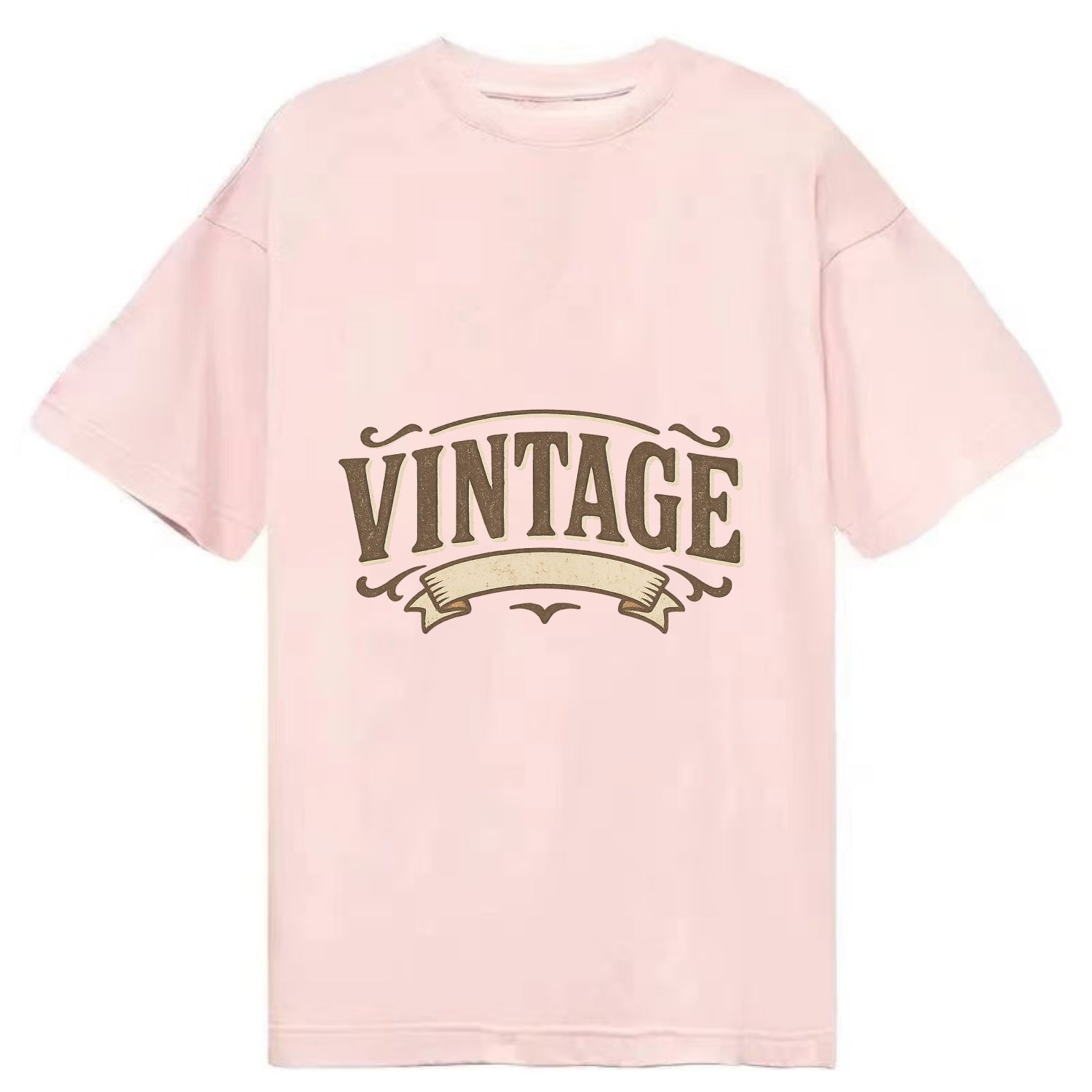 Bold typography design - "CENTERED" - aligned, focused, balanced within - Classic T-shirt - Pink