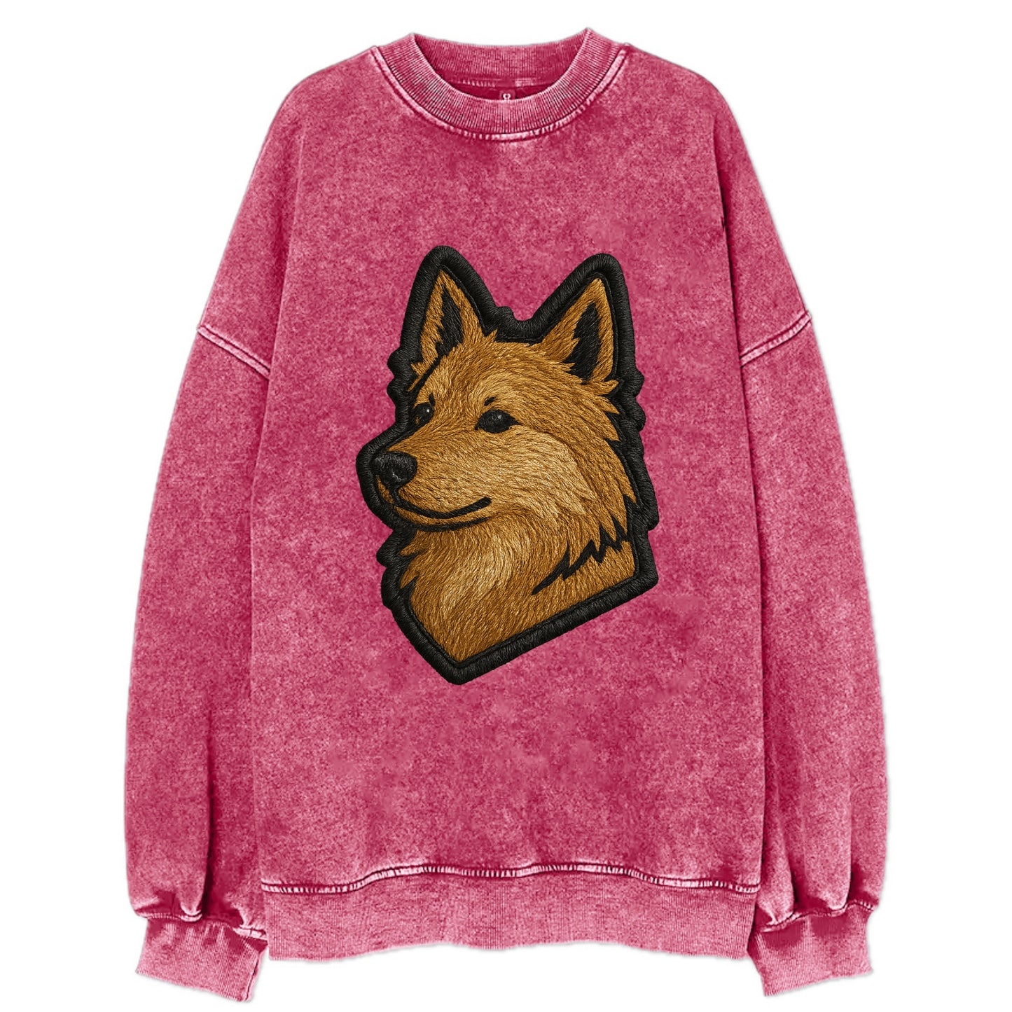 Icelandic Sheepdog - Trendy Iceland spit - Vintage Sweatshirt - Pink