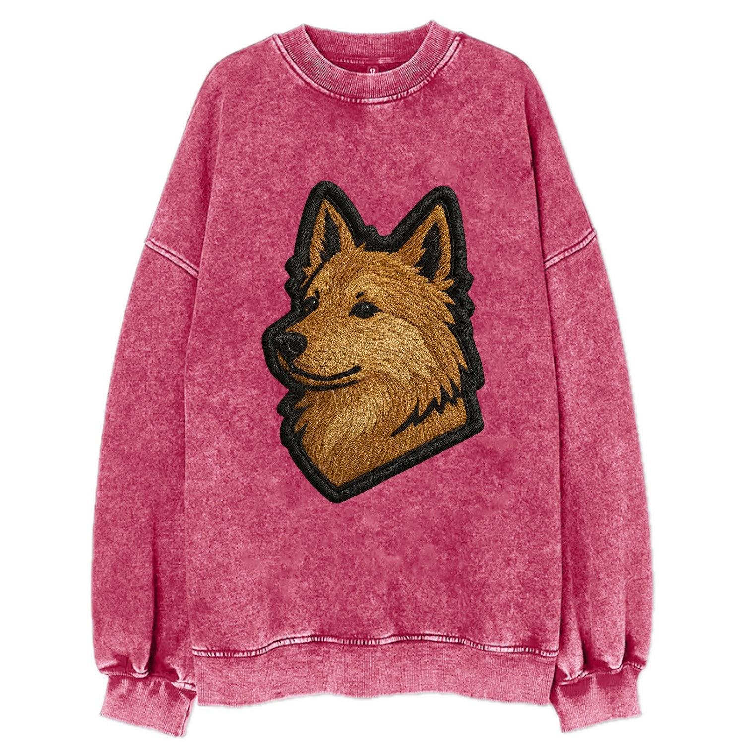 Icelandic Sheepdog - Trendy Iceland spit - Vintage Sweatshirt - Pink