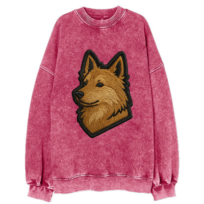 Icelandic Sheepdog - Trendy Iceland spit - Vintage Sweatshirt - Pink