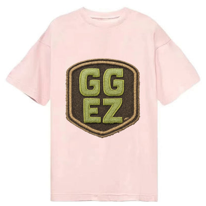 GG EZ - victory text in neon green , easy win - Classic T-shirt - Pink