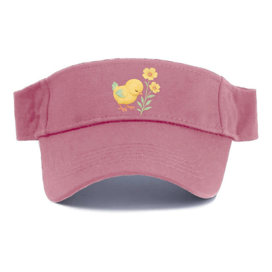 Yellow Chick - Visor - Pink
