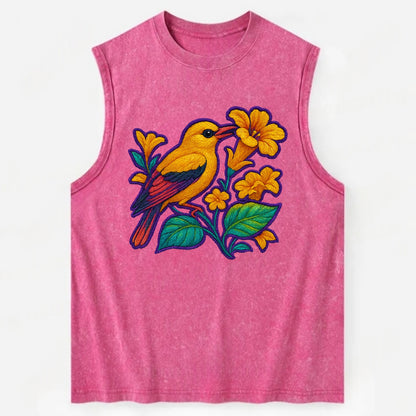 Golden Oriole - Vintage Washed Tank - Pink