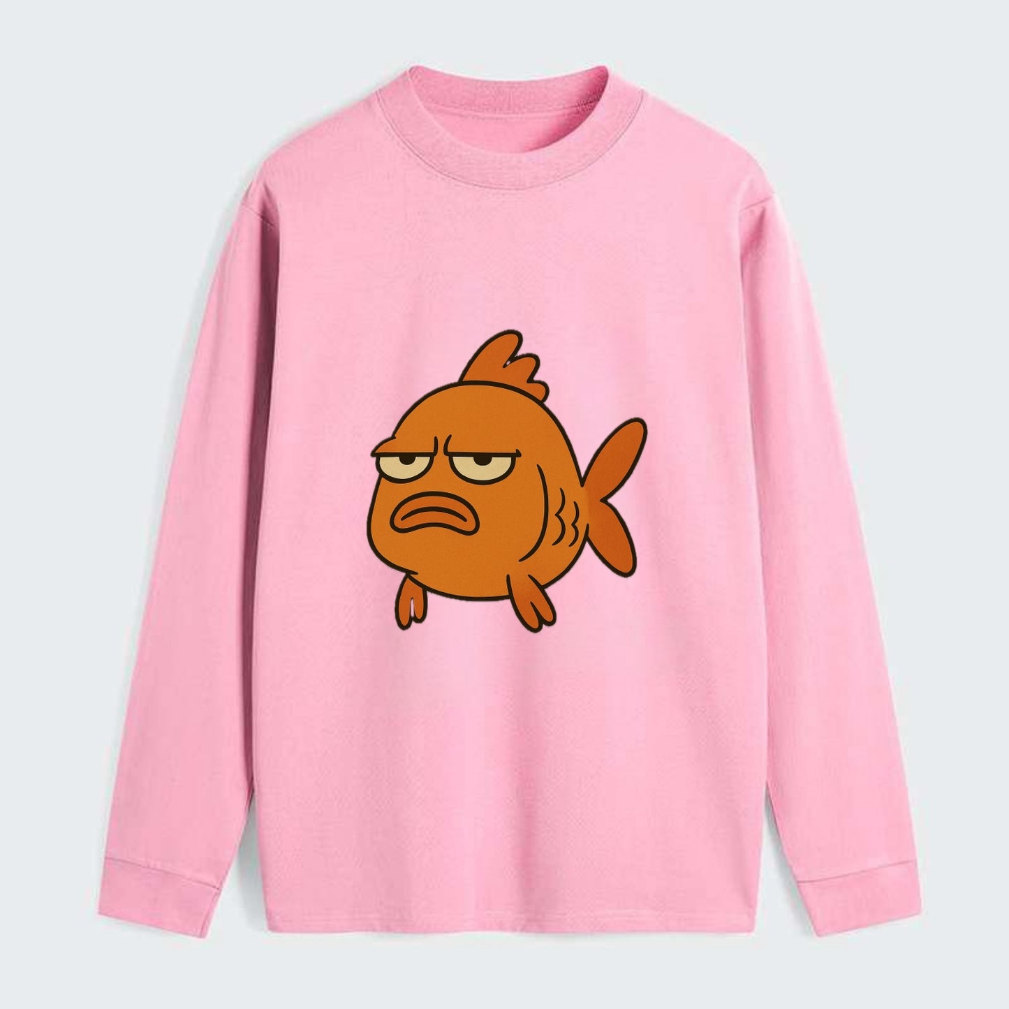 The Goldfish Judging Silently - Classic Long Sleeve Shirt - Pink