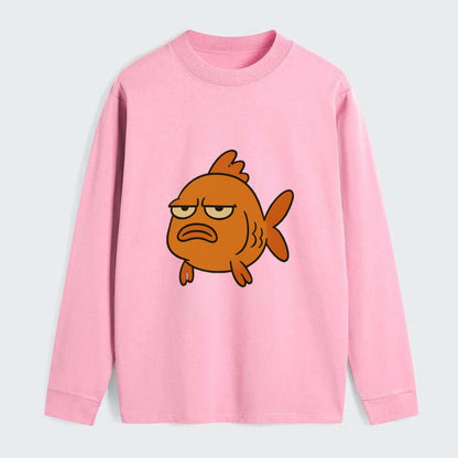 The Goldfish Judging Silently - Classic Long Sleeve Shirt - Pink