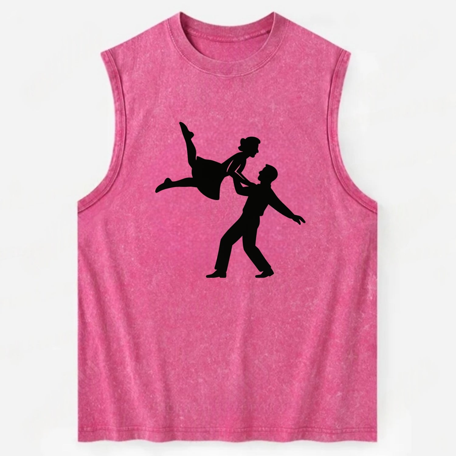 Swing dancers aerial lift - Vintage Washed Tank - Pink