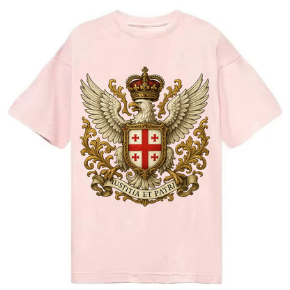 Georgia White Eagle Emblem  - Classic T-shirt - Pink