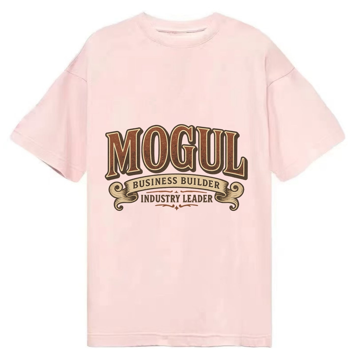 Bold typography design - "MOGUL" - business builder, industry leader - Classic T-shirt - Pink