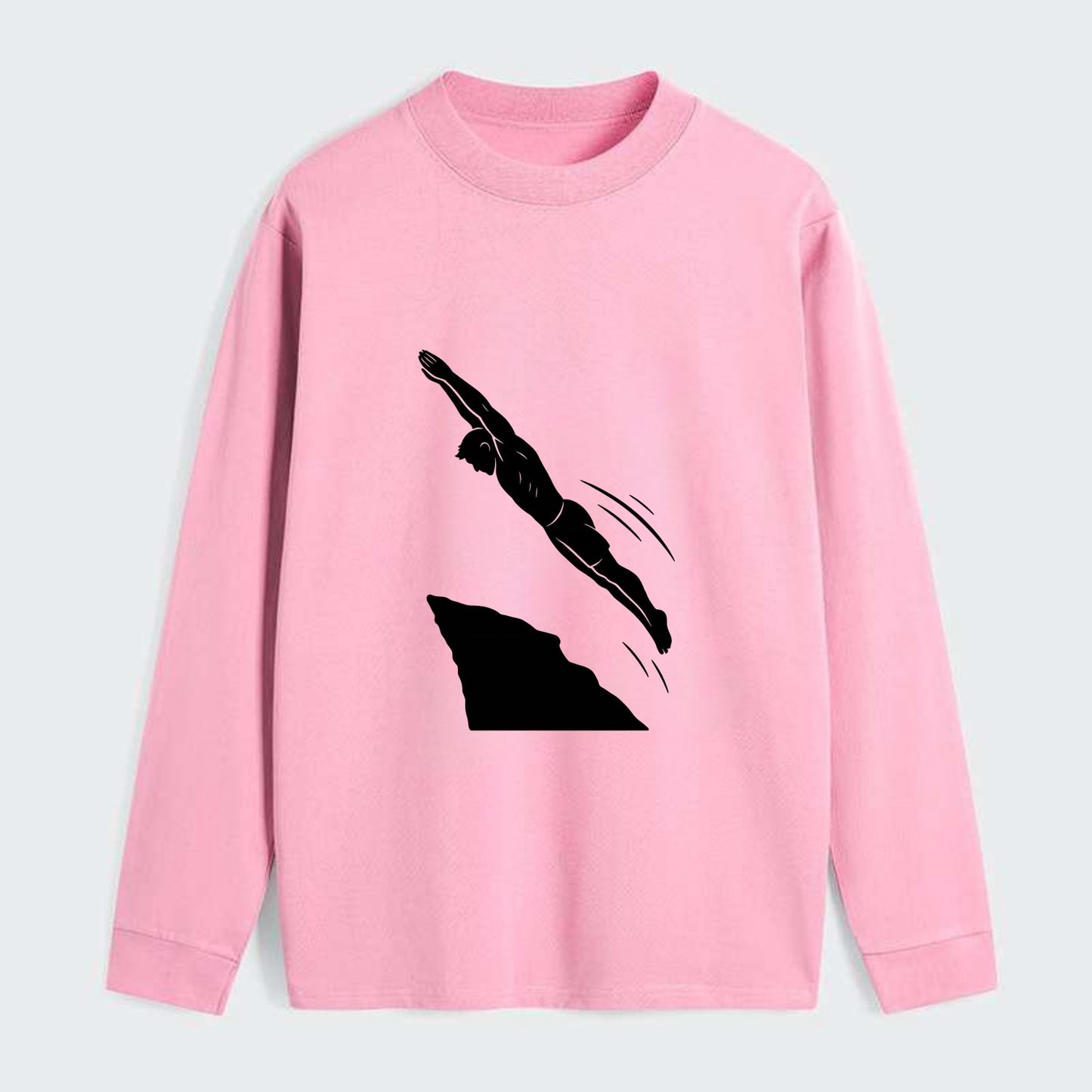 Cliff diver perfect form - Classic Long Sleeve Shirt - Pink