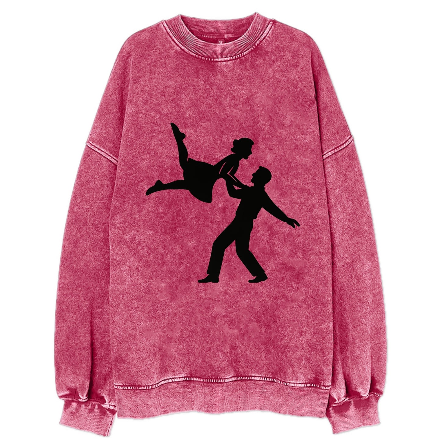Swing dancers aerial lift - Vintage Sweatshirt - Pink