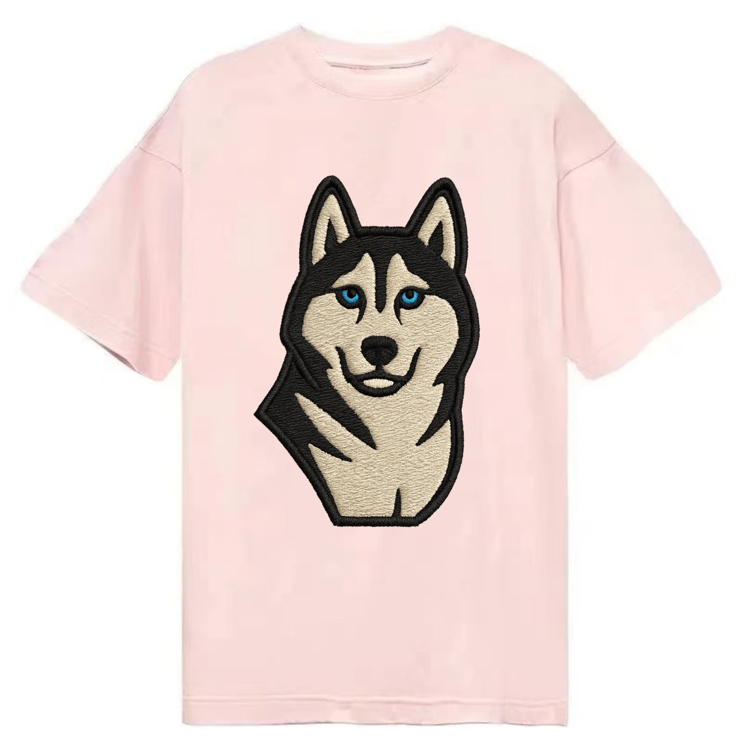 Husky - Blue eyes close-up portrait - Cl Classic T-shirt - Pink