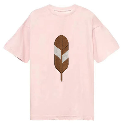 Eagle Feather  - Classic T-shirt - Pink