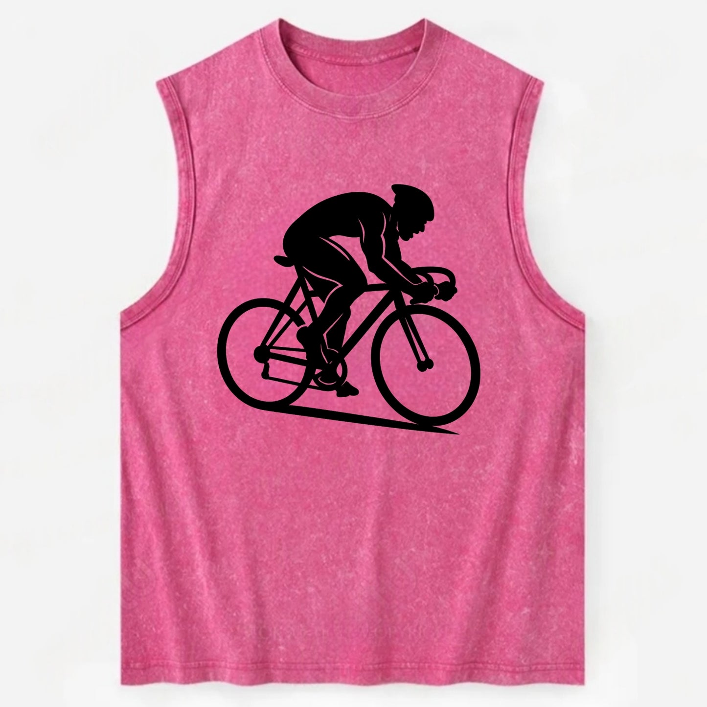 Sprint cyclist racing stance - Vintage Washed Tank - Pink