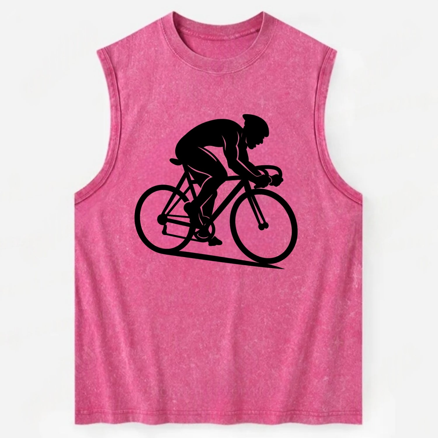 Sprint cyclist racing stance - Vintage Washed Tank - Pink