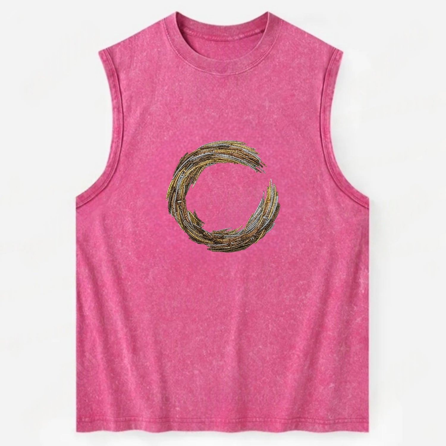 Enso Circle - Vintage Washed Tank - Pink